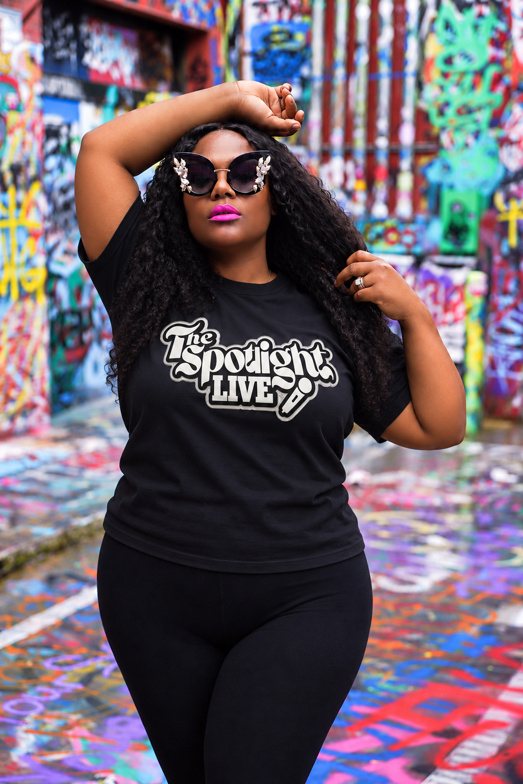 SPOTLIGHT Live! Black Tee Shirt